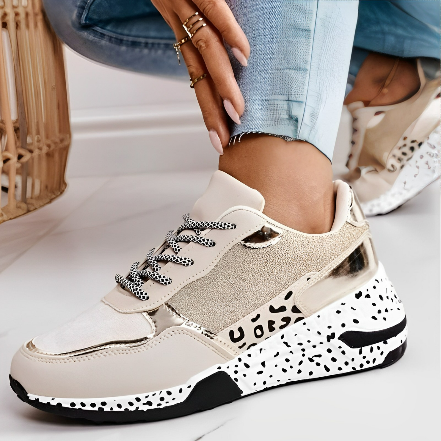 Scarpe Sportive da Donna | Sneakers Stile Moderno Sportivo Olis TIAMUSE Scarpe Sportive