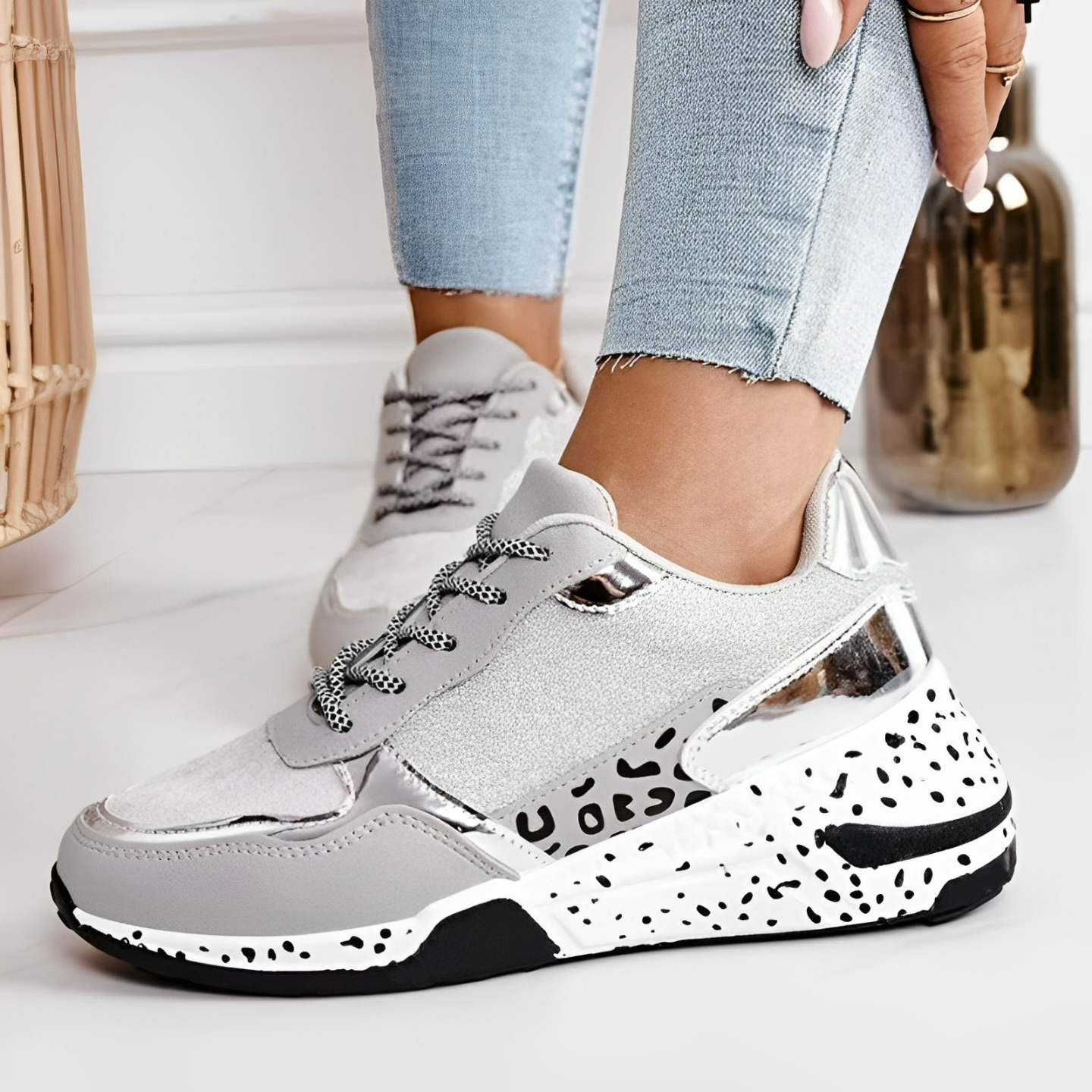 Scarpe Sportive da Donna | Sneakers Stile Moderno Sportivo Olis TIAMUSE Scarpe Sportive
