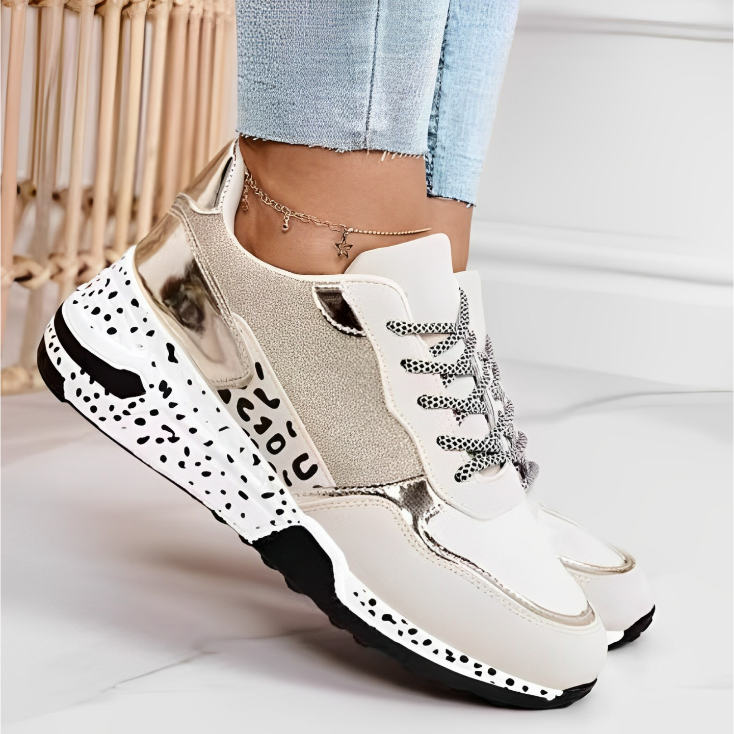 Scarpe Sportive da Donna | Sneakers Stile Moderno Sportivo Olis TIAMUSE Scarpe Sportive