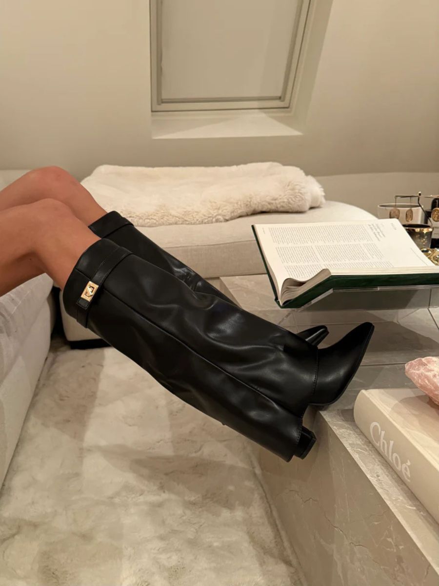 Stivali Neri da Donna in Pelle | Eleganti e Comodi per Autunno Inverno