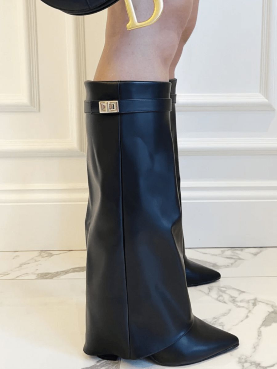 Stivali Neri da Donna in Pelle | Eleganti e Comodi per Autunno Inverno