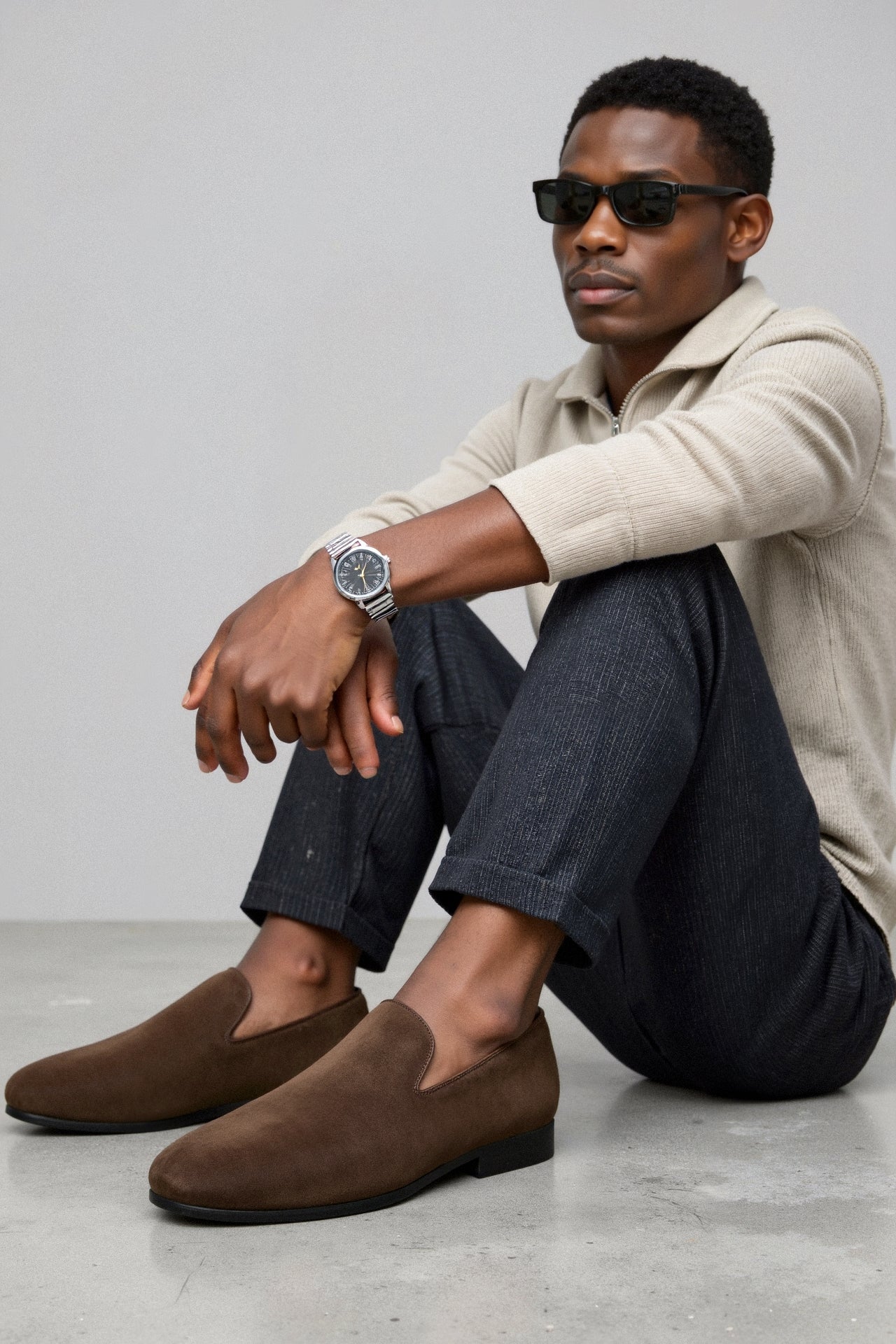 Wildleder-Mokassins in Braun – Eleganz und Komfort vereint