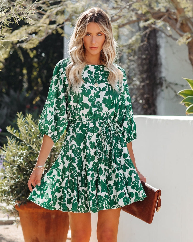 Abito Corto con Rouches da Donna | Vestito Leggero in Cotone per un Look Estivo Fresco TIAMUSE Mini Dress