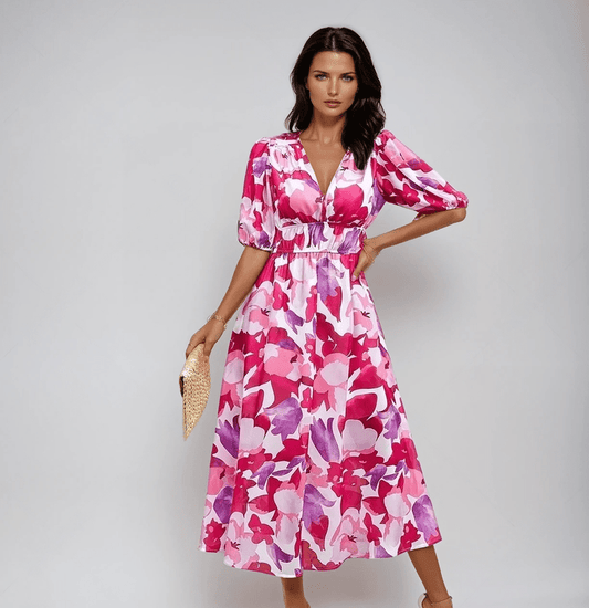 Abito Donna Midi – Lucia | Comodo, Versatile e Ideale per l’Estate TIAMUSE Abito