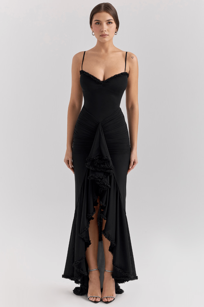 Abito Lungo Elegante con Spacco Frontale per Occasioni Speciali | Francesca TIAMUSE Dress