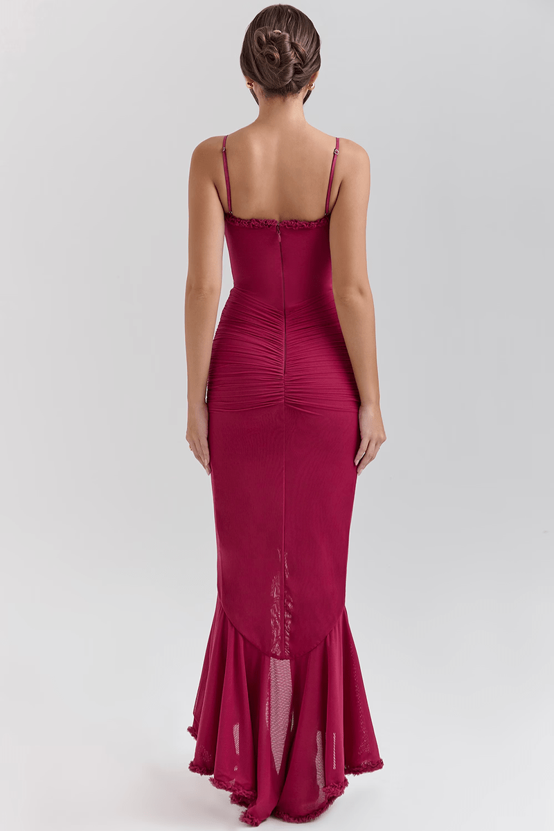 Abito Lungo Elegante con Spacco Frontale per Occasioni Speciali | Francesca TIAMUSE Dress