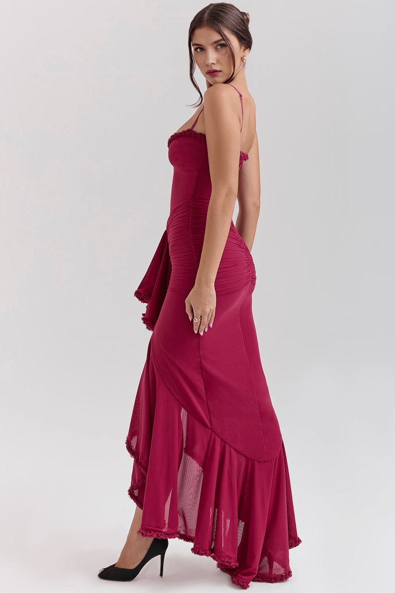 Abito Lungo Elegante con Spacco Frontale per Occasioni Speciali | Francesca TIAMUSE Dress