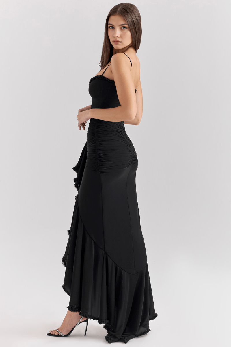 Abito Lungo Elegante con Spacco Frontale per Occasioni Speciali | Francesca TIAMUSE Dress