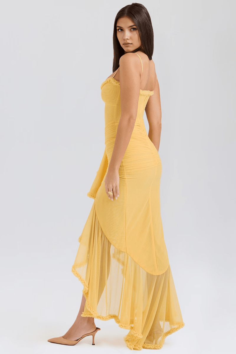 Abito Lungo Elegante con Spacco Frontale per Occasioni Speciali | Francesca TIAMUSE Dress