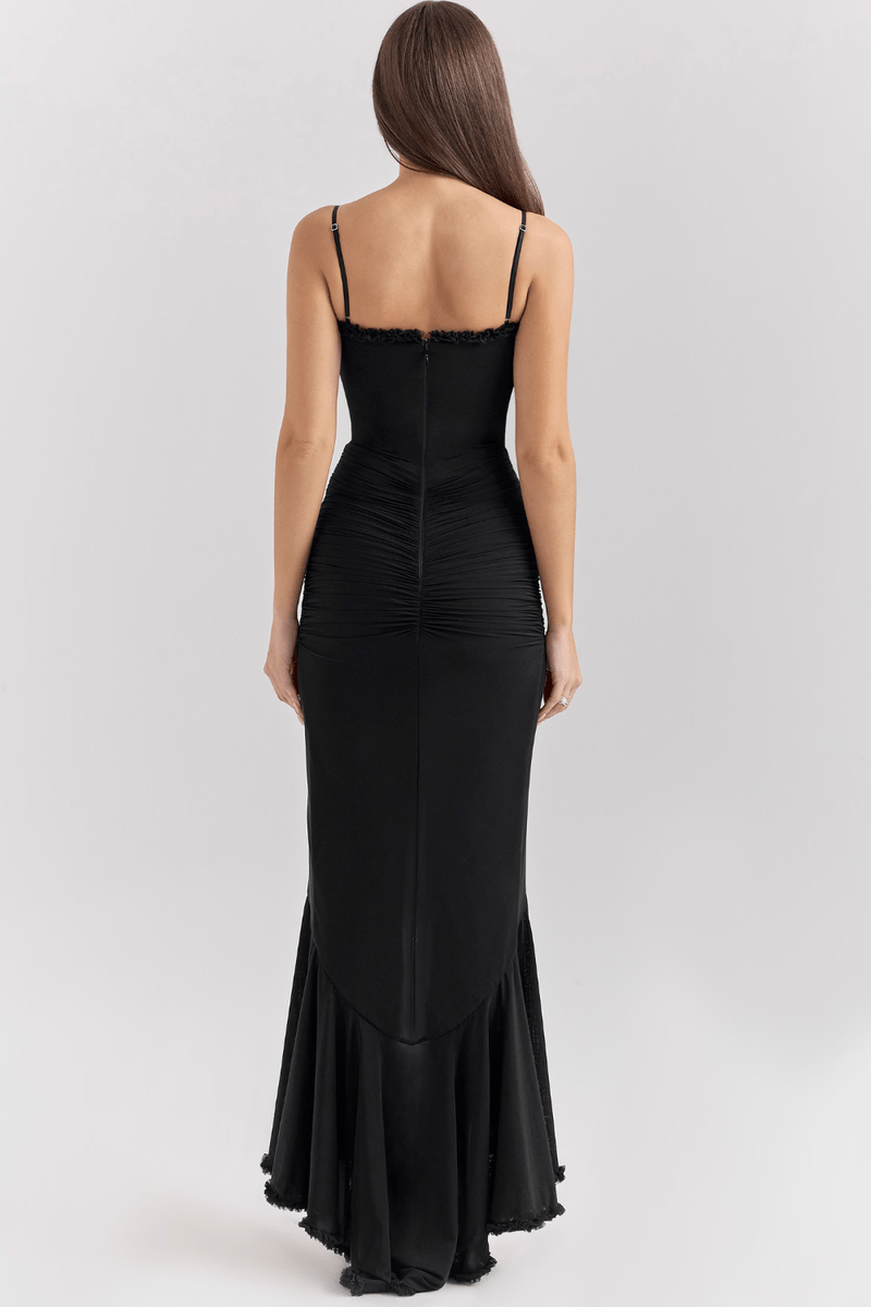 Abito Lungo Elegante con Spacco Frontale per Occasioni Speciali | Francesca TIAMUSE Dress