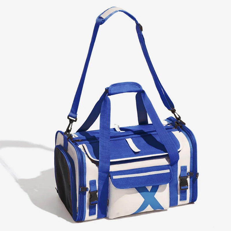 Trasportino Portatile Pieghevole Traspirante per Cani e Gatti Designer | Becrux