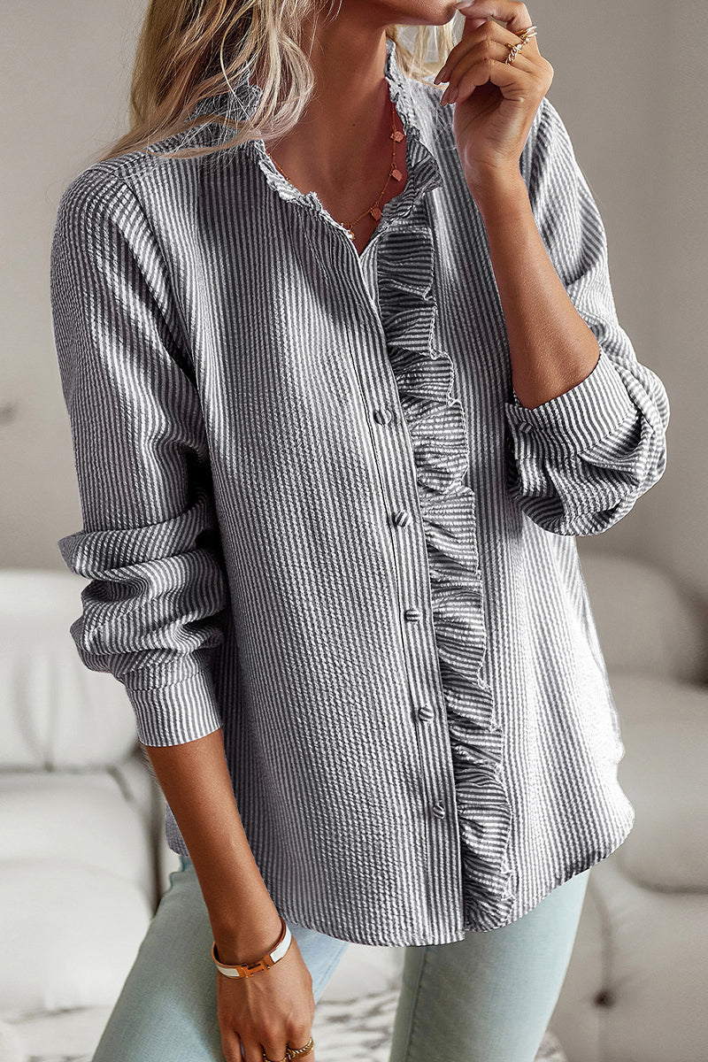 Blusa Elegante da Lavoro Lucia | Camicia a Maniche Lunghe con Bottoni per Ufficio e Business Casual TIAMUSE Tops/Blouses & Shirts