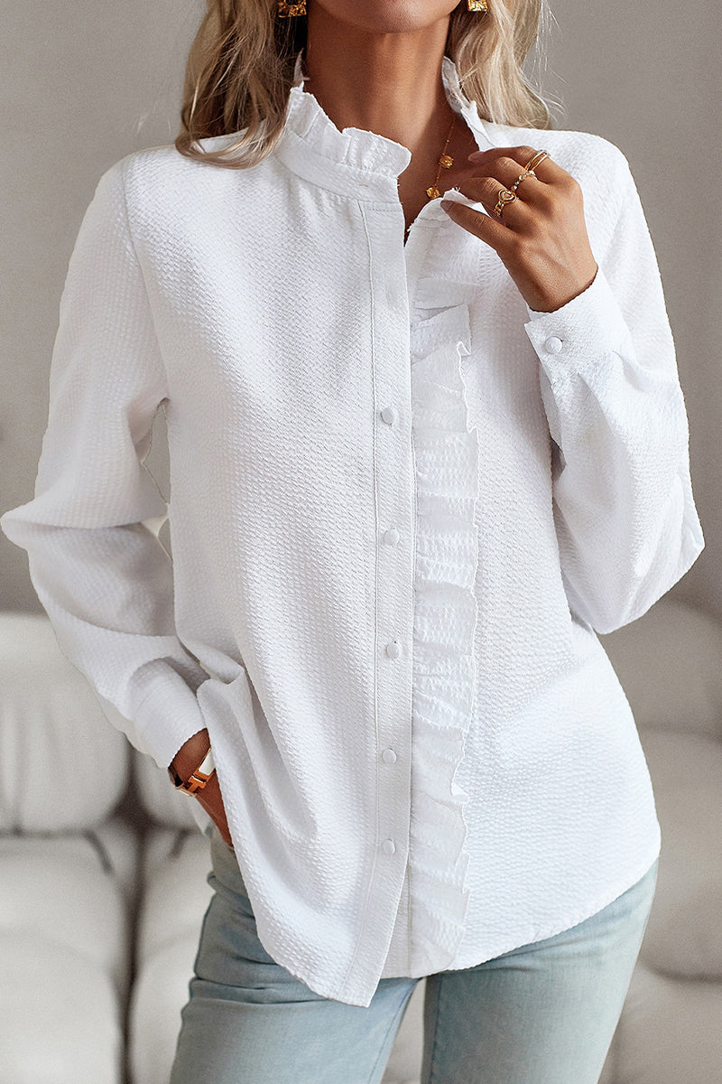 Blusa Elegante da Lavoro Lucia | Camicia a Maniche Lunghe con Bottoni per Ufficio e Business Casual TIAMUSE Tops/Blouses & Shirts