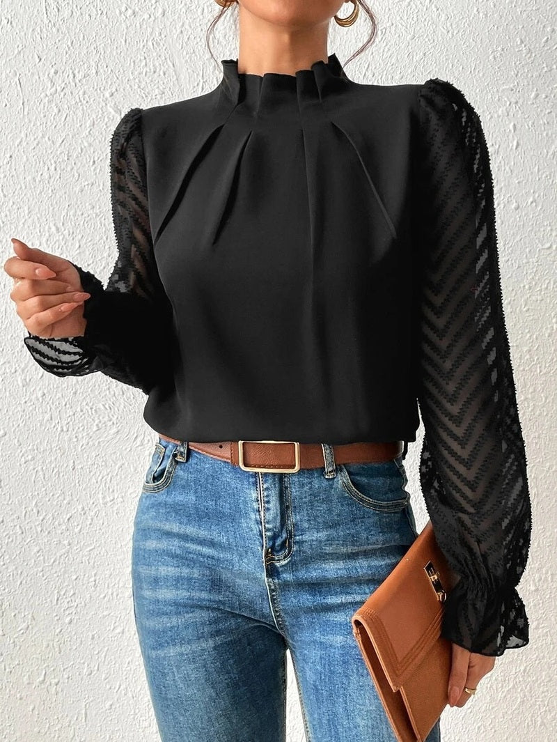 Blusa da Donna Etta | Elegante Top a Maniche Lunghe Disponibile in Vari Colori per Primavera 2025 TIAMUSE Blusa