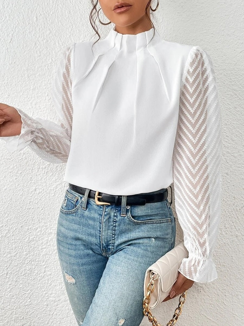 Blusa da Donna Etta | Elegante Top a Maniche Lunghe Disponibile in Vari Colori per Primavera 2025 TIAMUSE Blusa