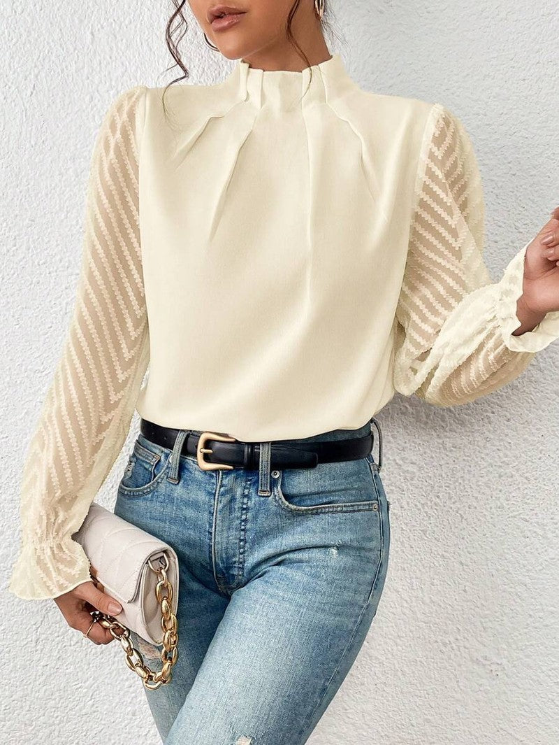 Blusa da Donna Etta | Elegante Top a Maniche Lunghe Disponibile in Vari Colori per Primavera 2025 TIAMUSE Blusa
