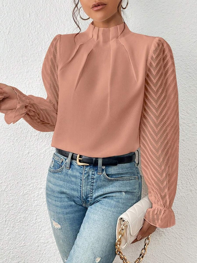 Blusa da Donna Etta | Elegante Top a Maniche Lunghe Disponibile in Vari Colori per Primavera 2025 TIAMUSE Blusa