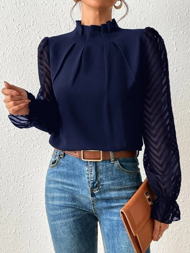 Blusa da Donna Etta | Elegante Top a Maniche Lunghe Disponibile in Vari Colori per Primavera 2025 TIAMUSE Blusa