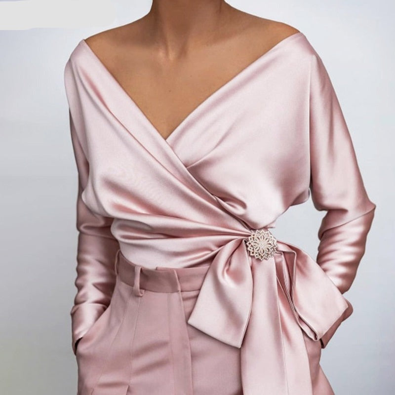 Blusa da Donna per l’Estate e la Primavera Eleganza | Flovea TIAMUSE Blusa