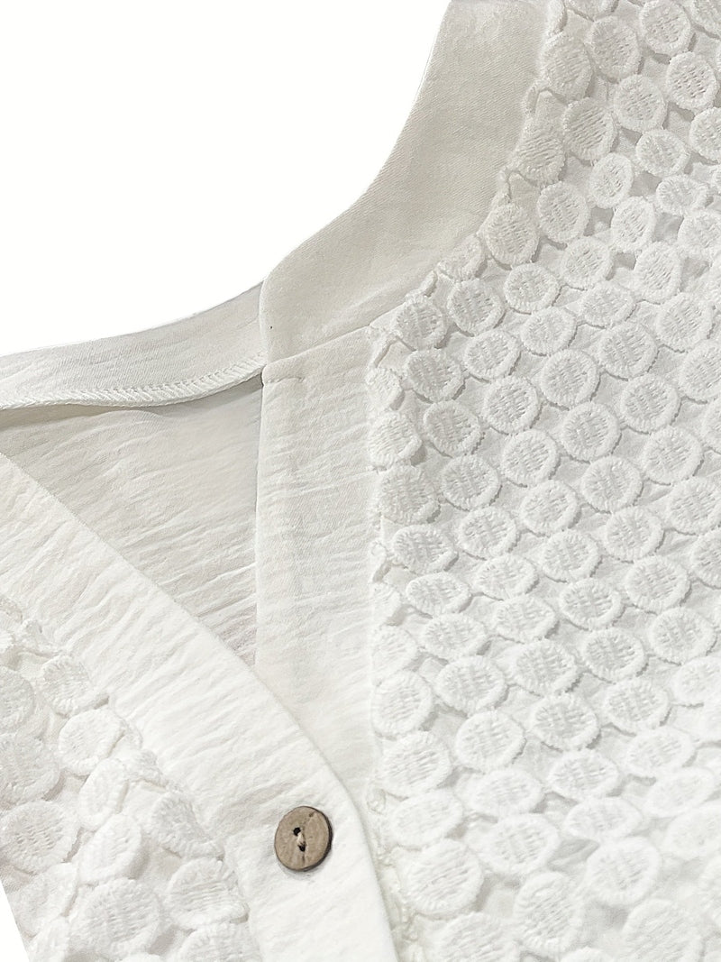 Camicia Bianca in Lino da Donna | Camicia con Bottoni Leggera e Confortevole per l’Estate 2025 TIAMUSE Camicia