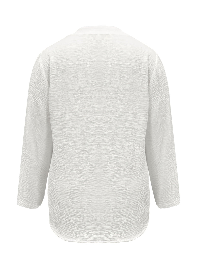 Camicia Bianca in Lino da Donna | Camicia con Bottoni Leggera e Confortevole per l’Estate 2025 TIAMUSE Camicia