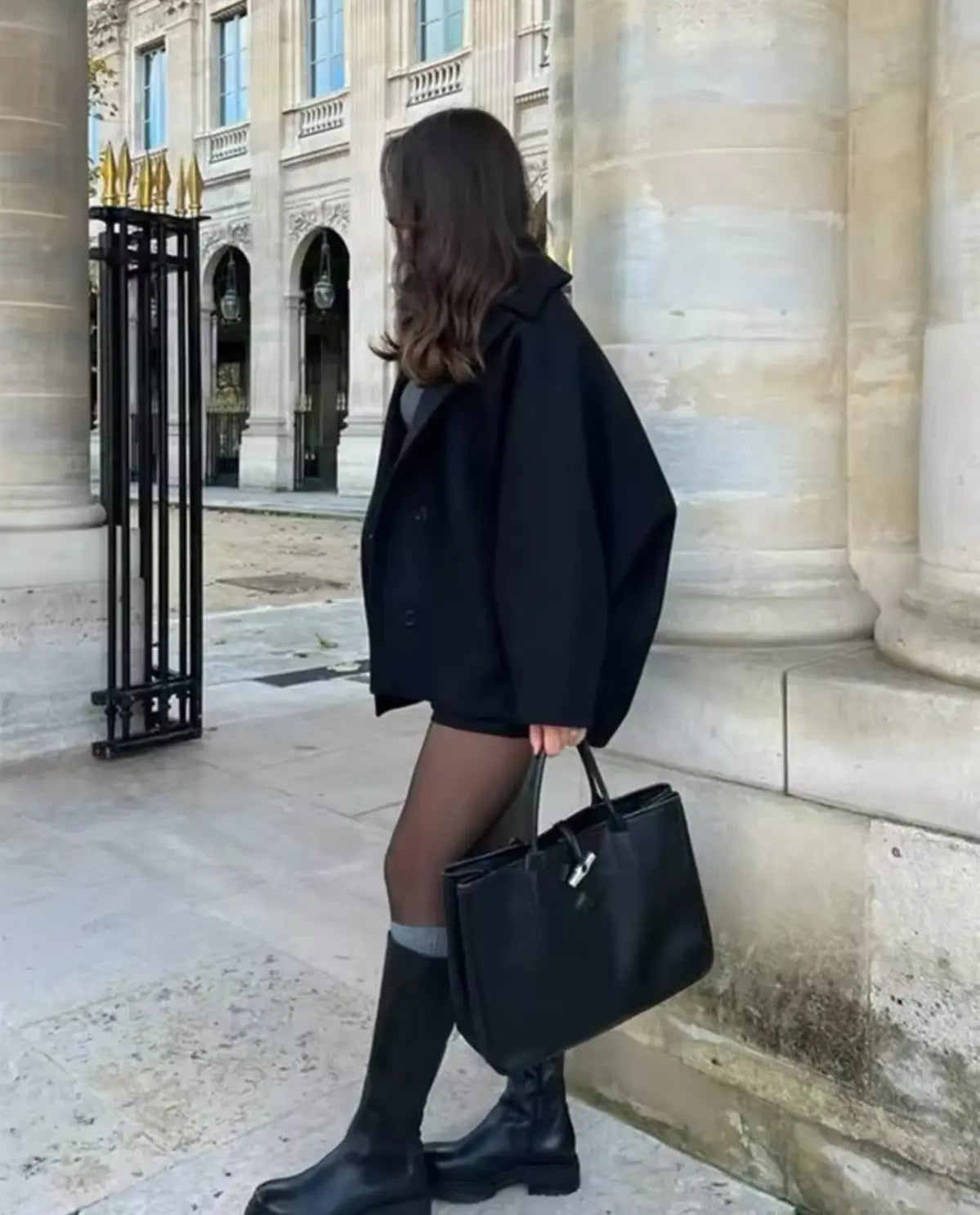 Cappotto Donna Elegante Doppiopetto | Corto, Cammello o Nero TIAMUSE Outwear