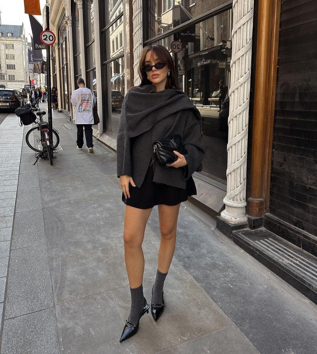 Cappotto Donna con Sciarpa Integrata | Stile Elegante per Autunno TIAMUSE November