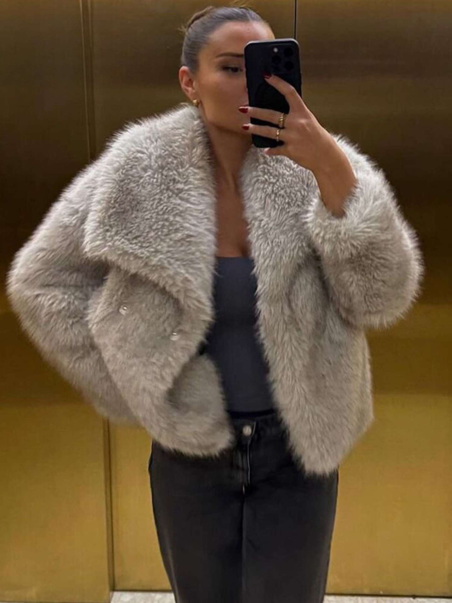 Cappotto Donna in Finta Pelliccia | Caldo e Sofisticato per Autunno Inverno TIAMUSE Outwear