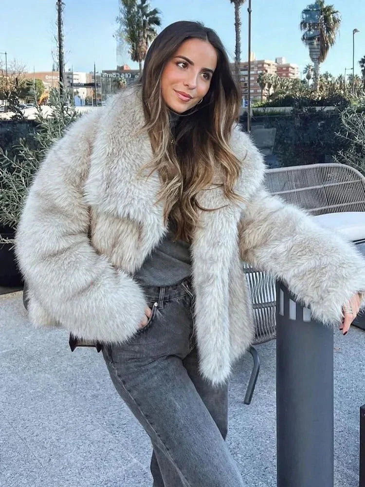 Cappotto Donna in Finta Pelliccia | Caldo e Sofisticato per Autunno Inverno TIAMUSE Outwear