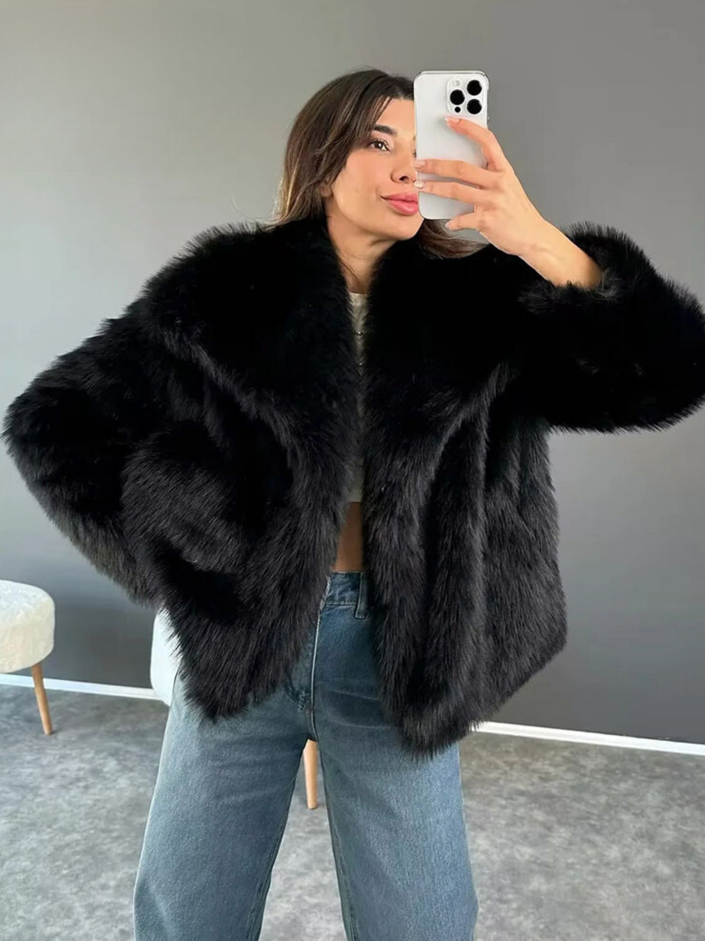 Cappotto Donna in Finta Pelliccia | Caldo e Sofisticato per Autunno Inverno TIAMUSE Outwear
