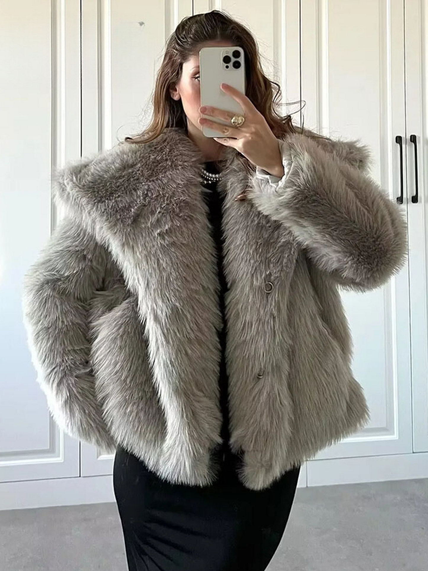 Cappotto Donna in Finta Pelliccia | Caldo e Sofisticato per Autunno Inverno TIAMUSE Outwear
