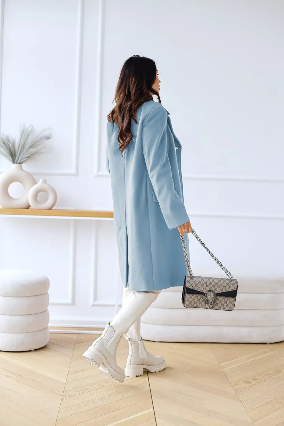 Cappotto Elegante da Donna con Bottoni Dorati | Lionara TIAMUSE Outwear