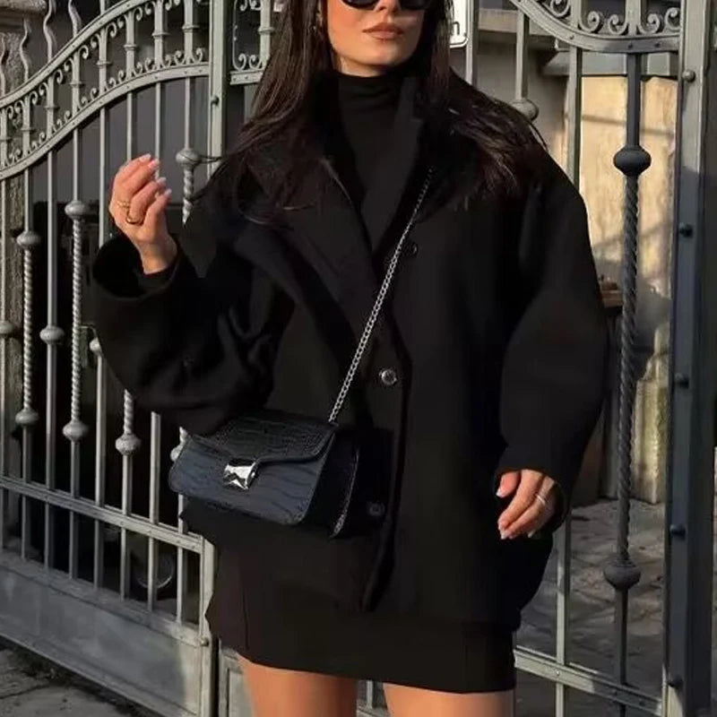 Cappotto Invernale Oversize Accogliente per Donna con Maniche Lunghe Calde TIAMUSE Outwear
