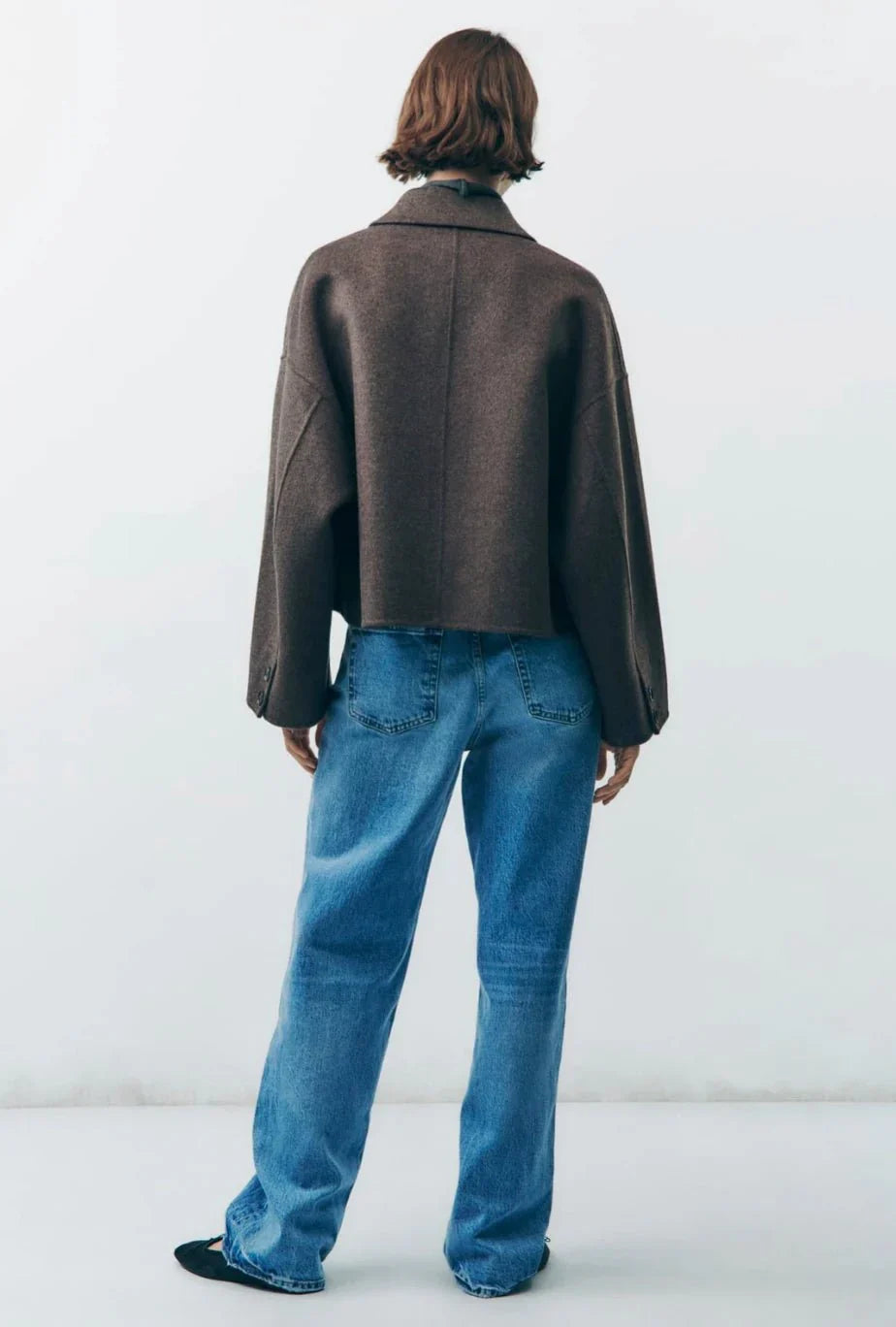 Cappotto Oversize da Donna – Elegante Сappotto Сorto con Bottoni TIAMUSE Outwear