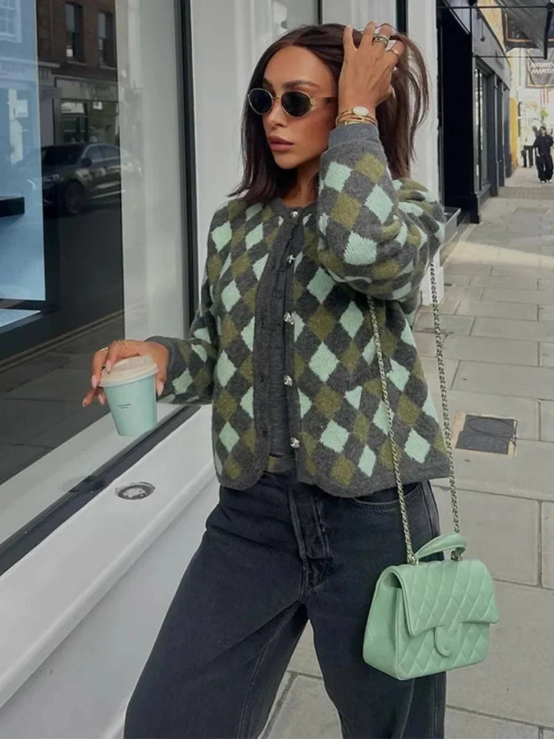 Cardigan Donna Slim con Tasche a Contrasto | Autunno 2025 TIAMUSE Cardigan