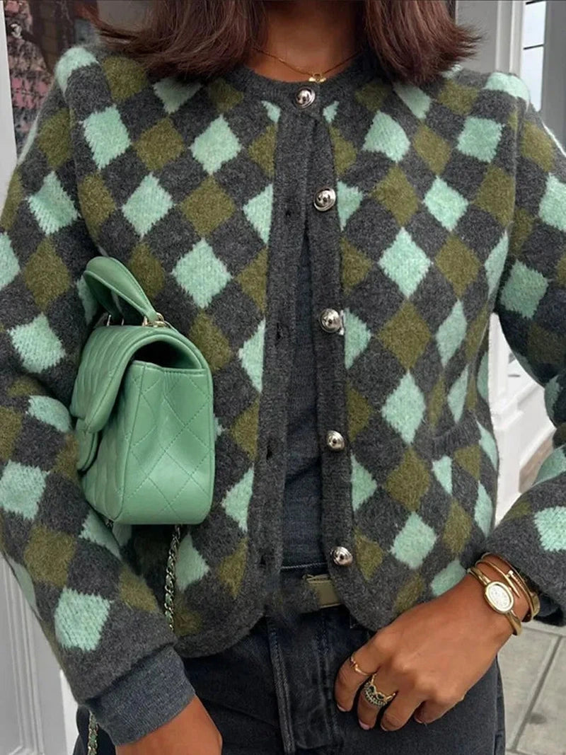 Cardigan Donna Slim con Tasche a Contrasto | Autunno 2025 TIAMUSE Cardigan
