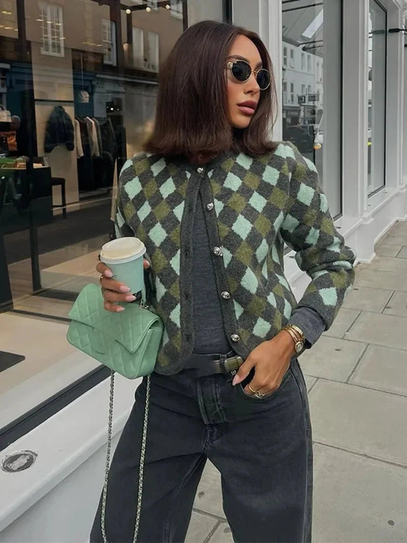 Cardigan Donna Slim con Tasche a Contrasto | Autunno 2025 TIAMUSE Cardigan