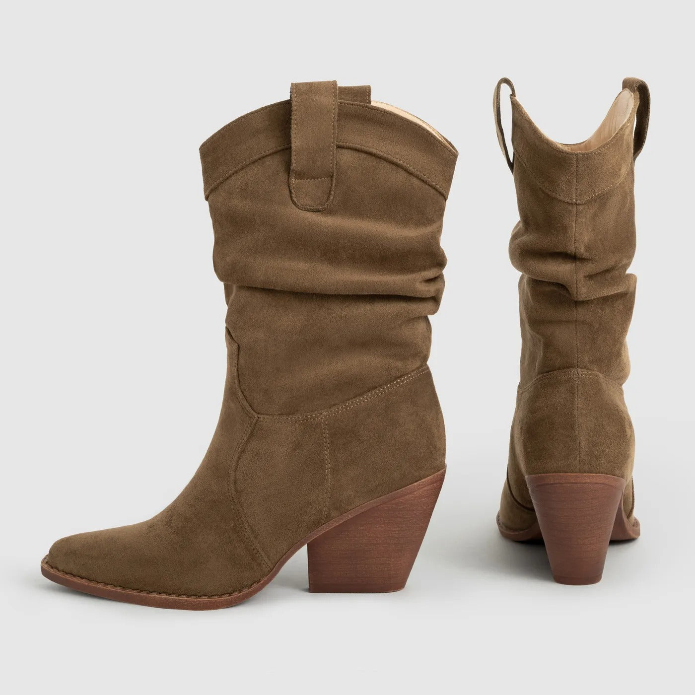 Comodi Stivali da Donna Autunnali con Tacco Medio in Stile Cowboy | Niora TIAMUSE Boots