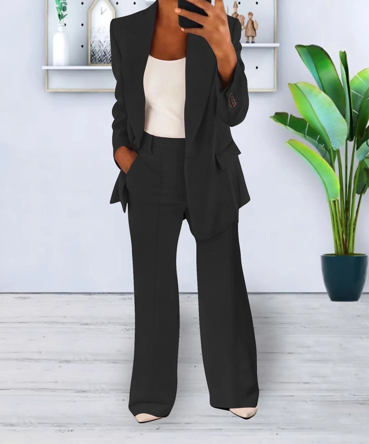 Completo Donna con Blazer Oversize e Pantaloni Eleganti | Moda Autunno Inverno TIAMUSE