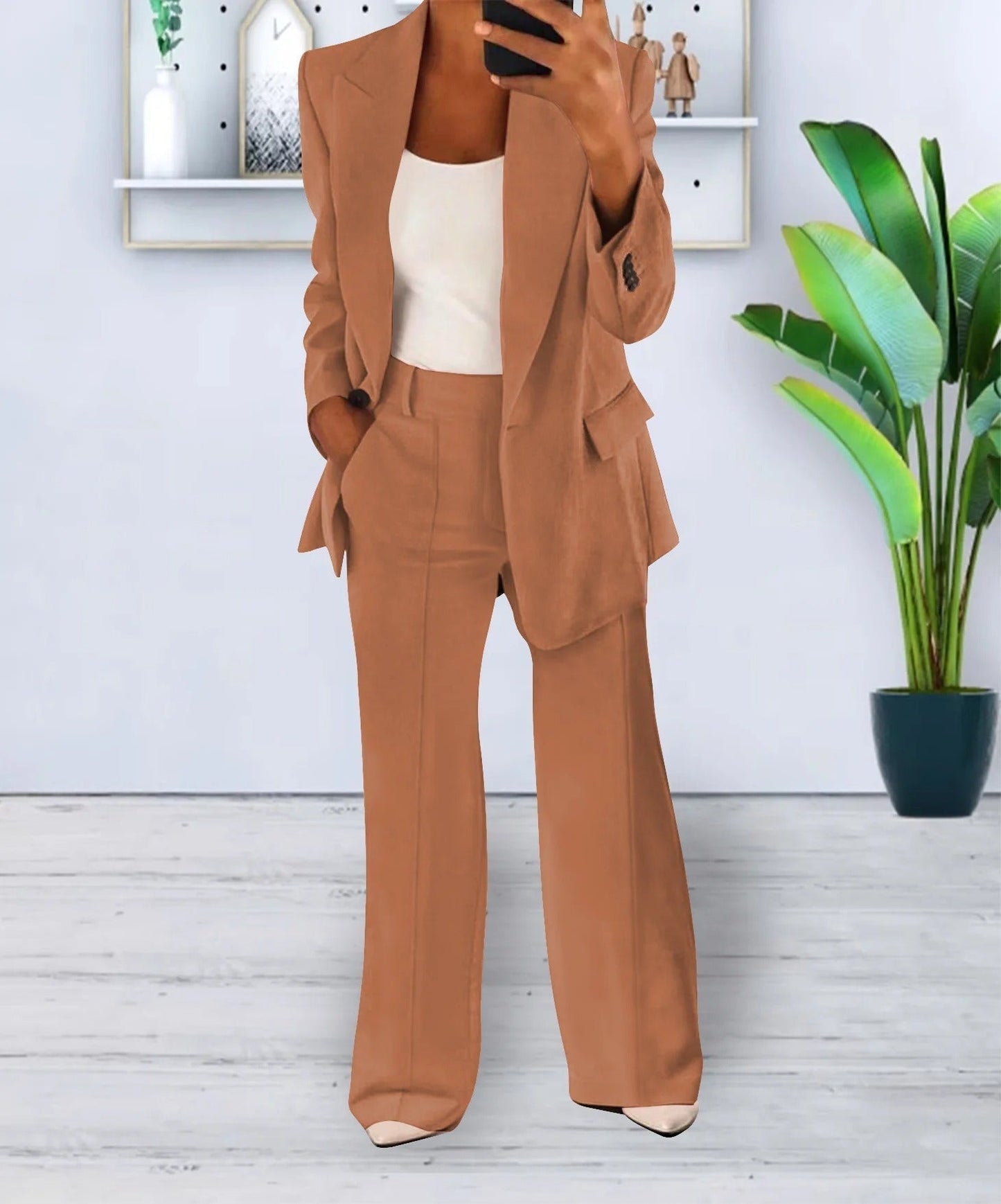 Completo Donna con Blazer Oversize e Pantaloni Eleganti | Moda Autunno Inverno TIAMUSE