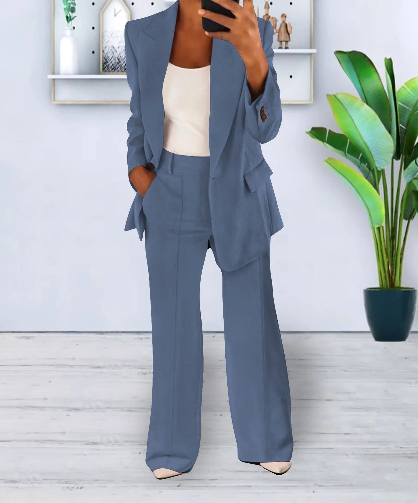 Completo Donna con Blazer Oversize e Pantaloni Eleganti | Moda Autunno Inverno TIAMUSE