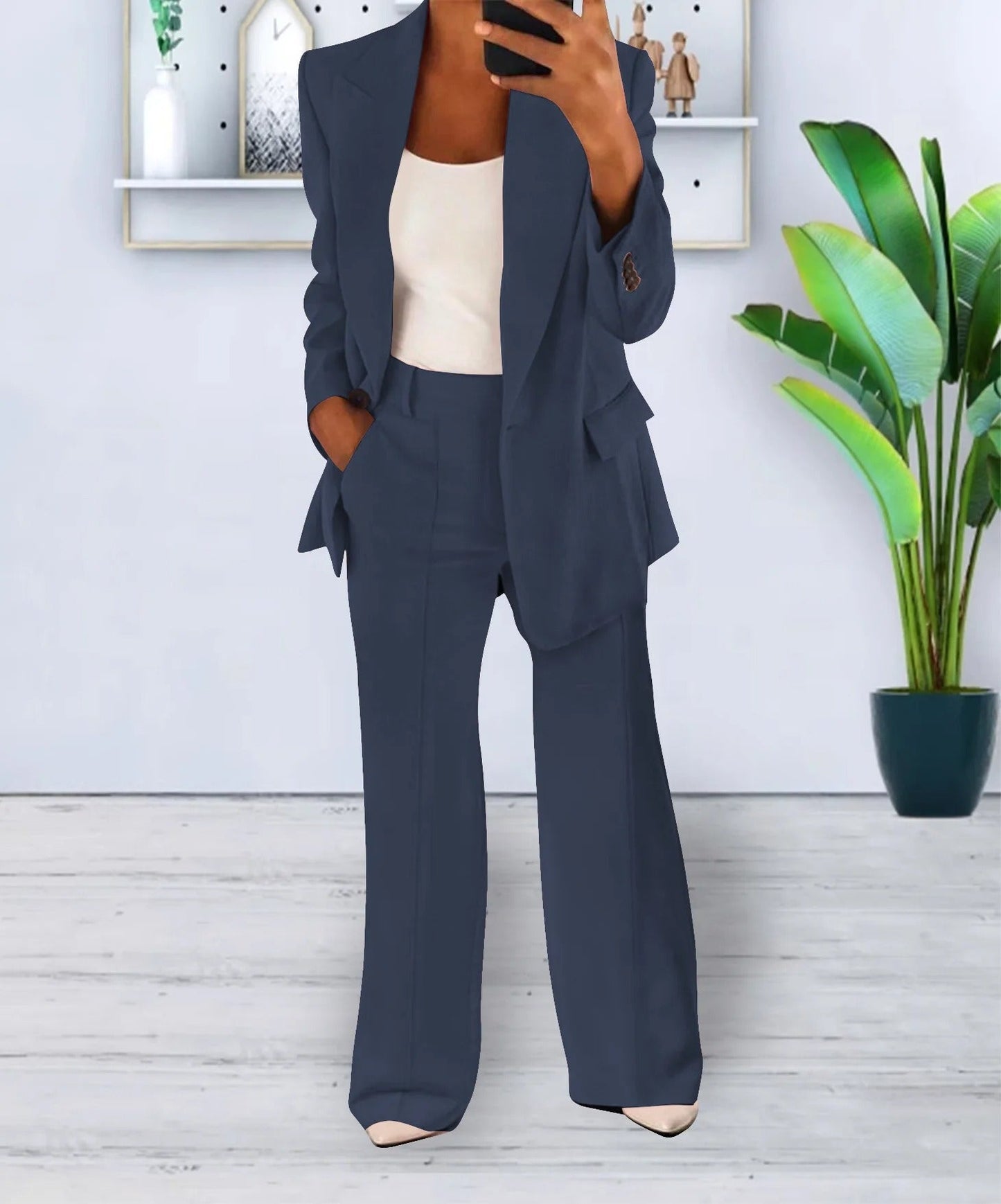 Completo Donna con Blazer Oversize e Pantaloni Eleganti | Moda Autunno Inverno TIAMUSE