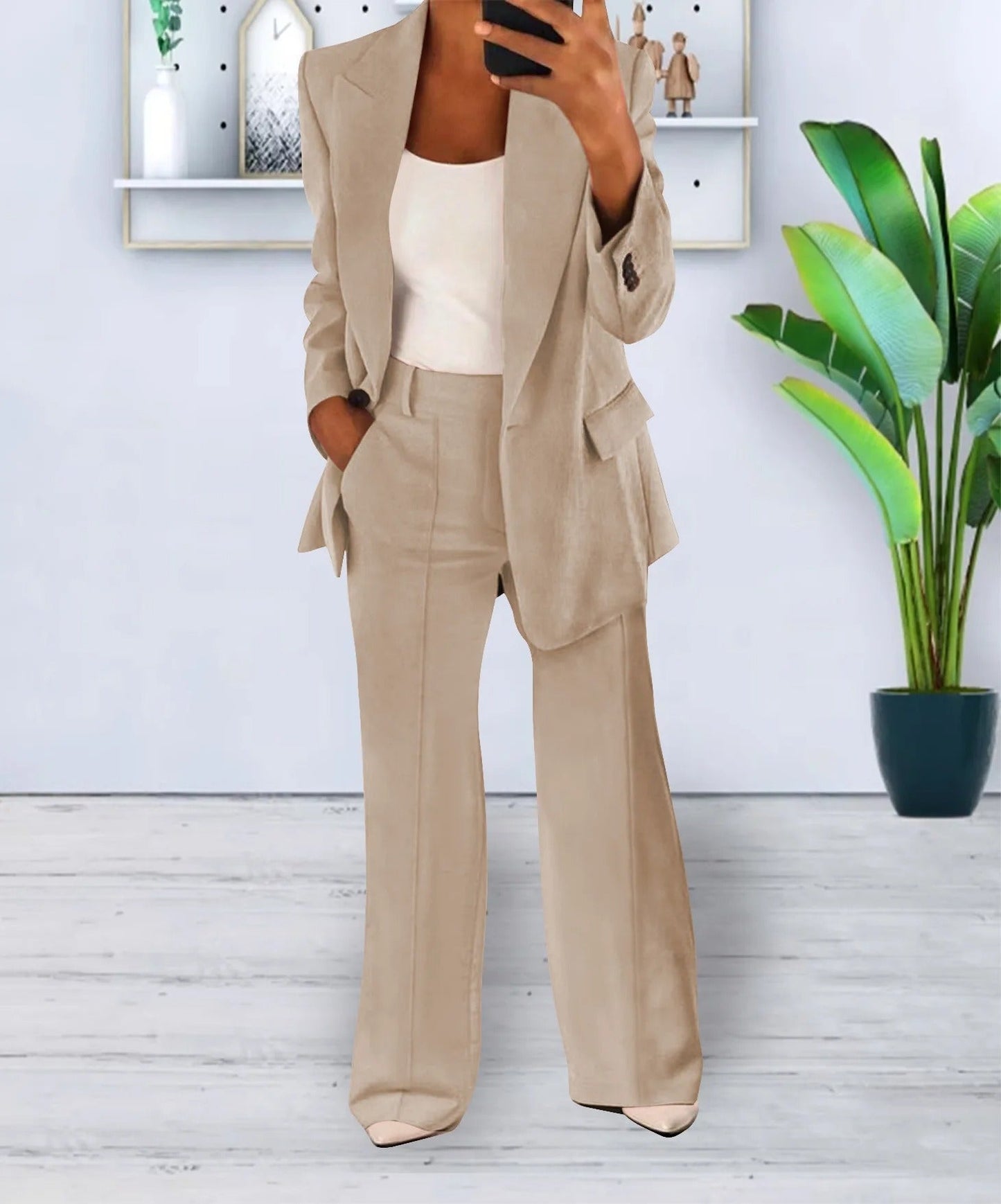 Completo Donna con Blazer Oversize e Pantaloni Eleganti | Moda Autunno Inverno TIAMUSE