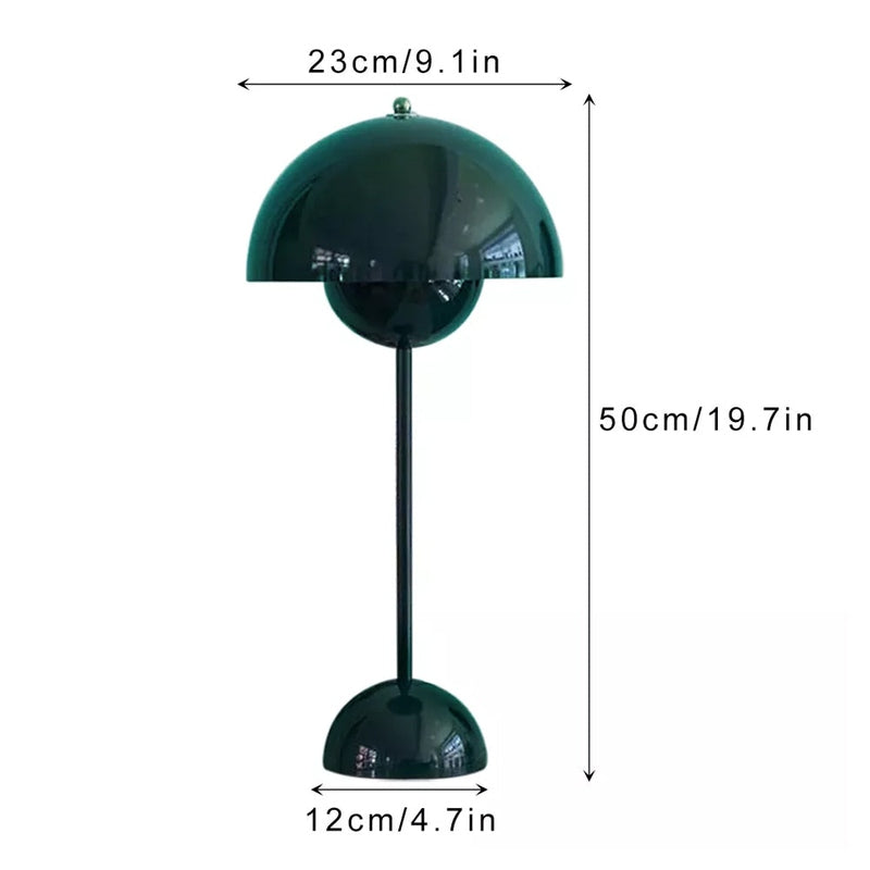 Lampada da Tavolo Flowerpot in Design Danese – Elegante Lampada da Scrivania in Metallo Nordico | Tureis