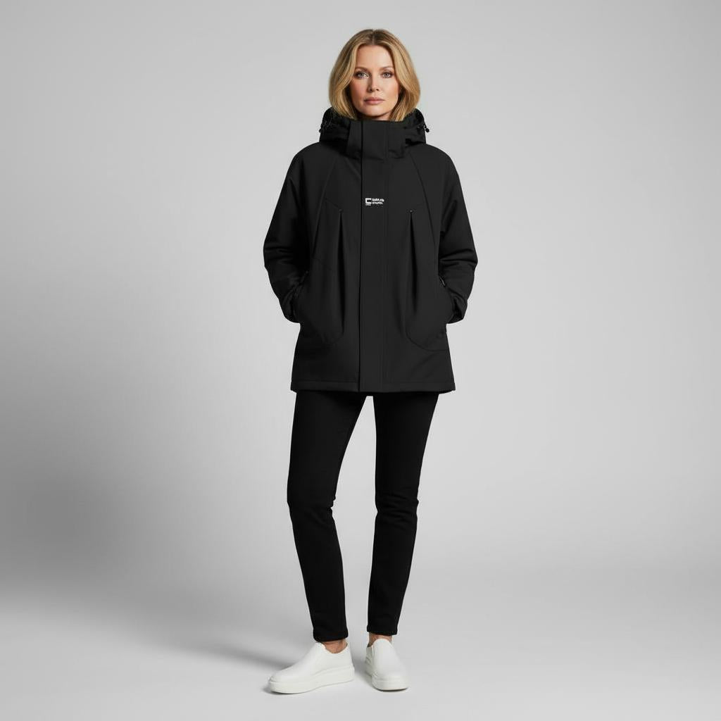 Giacca Autunnale da Donna con Cappuccio e Design Imbottito | Teana TIAMUSE Outwear