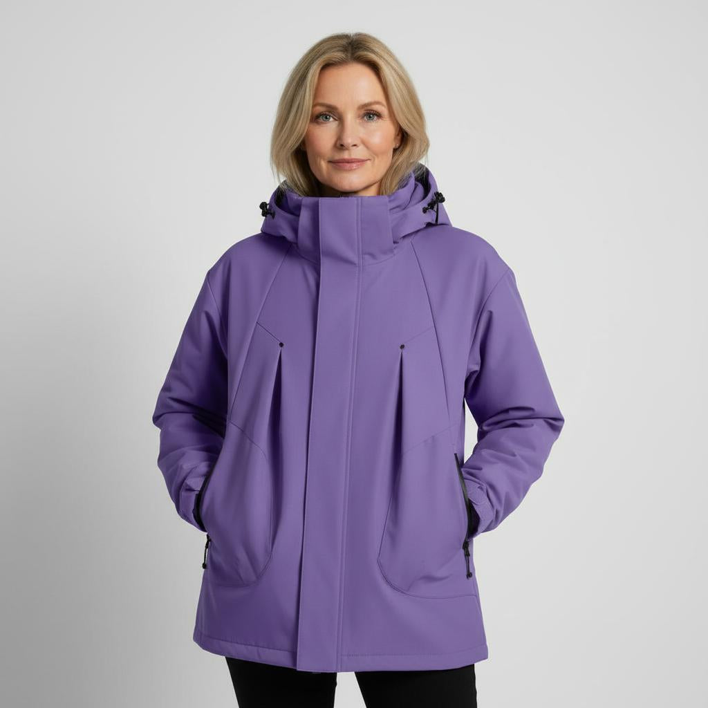 Giacca Autunnale da Donna con Cappuccio e Design Imbottito | Teana TIAMUSE Outwear