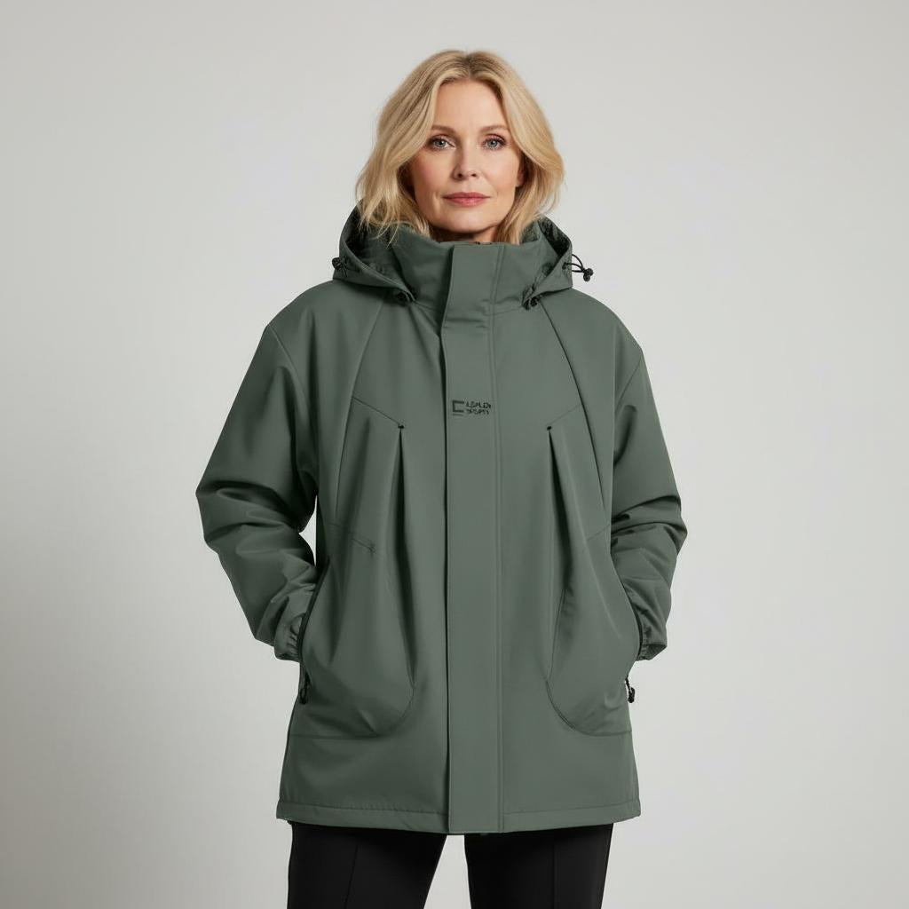Giacca Autunnale da Donna con Cappuccio e Design Imbottito | Teana TIAMUSE Outwear
