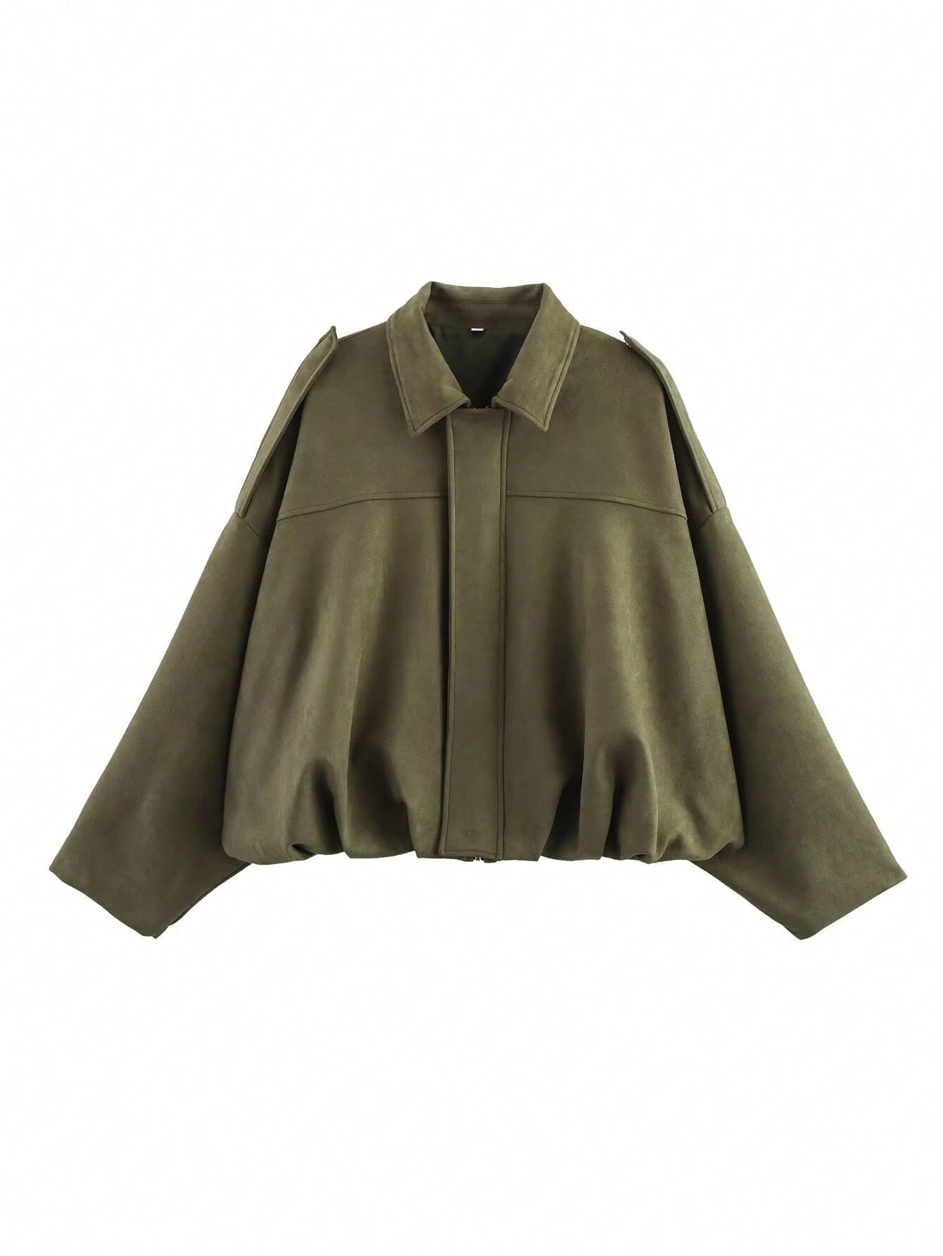Giacca Bomber Donna in Pelle Scamosciata | Stile Pilota, Zip, Autunno/Inverno TIAMUSE Outwear
