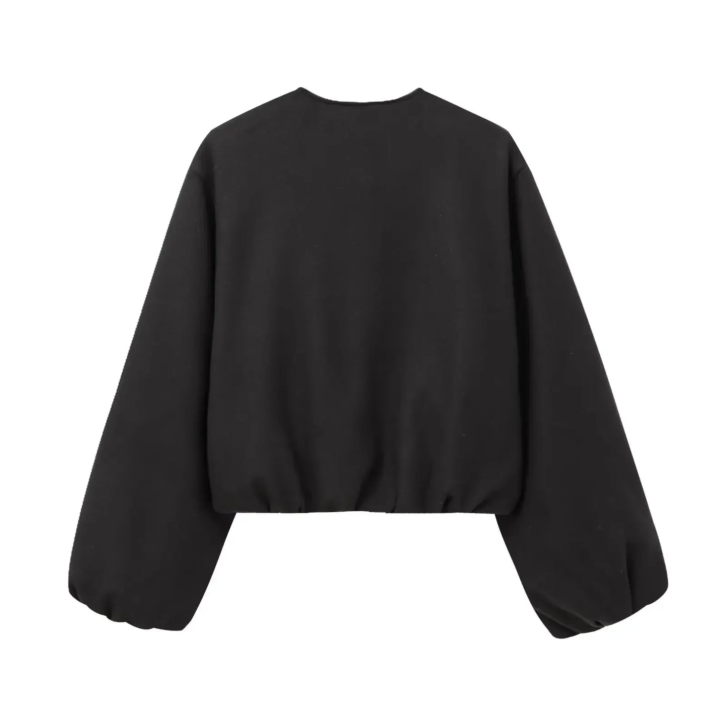 Giacca Bomber Nera Donna | Giubbotto Corto Elegante Invernale TIAMUSE