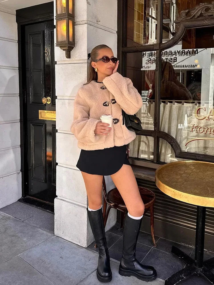 Giacca Calda da Donna con Bottoni | Perfetta per Autunno e Inverno Calista TIAMUSE Outwear